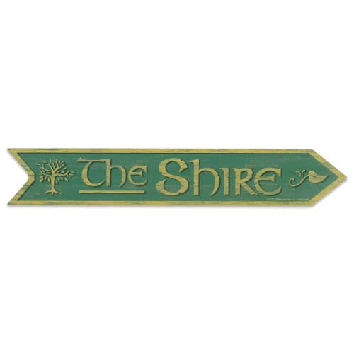 The Lord of the Rings The Shire Wood Street Sign | Fantasy Wall Decor for Home or Office