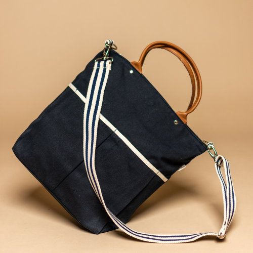 Tag&Crew Multiple Pockets Diaper Tote with Changing Pad Made of 15 oz. Heavy Canvas, Size 15 x 17.5 x 5.25 Inches