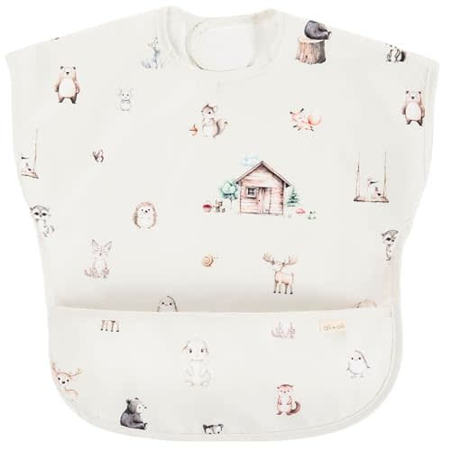 Ali+Oli Smock Bibs for Babies, BPA-Free Oeko-Tex Certified, Waterproof Baby Smock, Machine Washable, Toddlers Ages 6m+