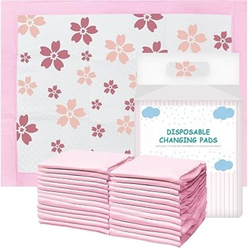 Disposable Changing Pads for Baby 13 x 17 Inches Disposable Underpads Incontinence Bed Pads with High Absorbent Leak-Proof Design Waterproof Under for Newborn Adults (25 Pack)