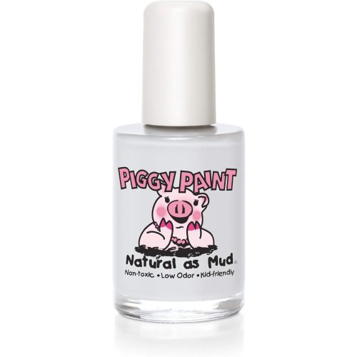 PIGGY PAINT 100% Non-toxic Girls Nail Polish - Safe, Chemical Free Low Odor for Kids, Snow Bunny's Perfect