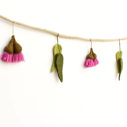 Eucalyptus and Gum Blossoms Garland