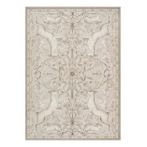Dorval Washable Vintage Woodland Beige Rug