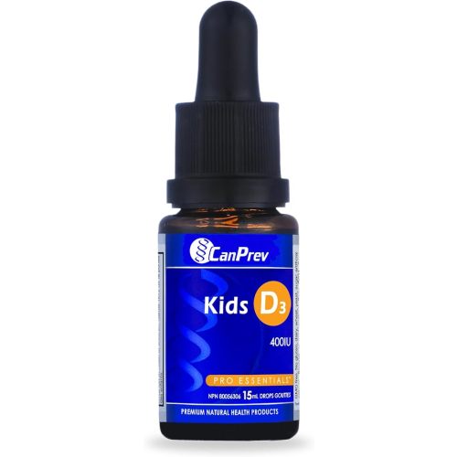CanPrev Vitamin D3 Liquid Drops, For Kids, 400 IU, 15 ml, 450 Day Supply