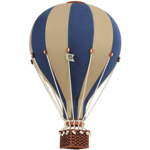 Hot Air Balloon - Navy Blue Medium