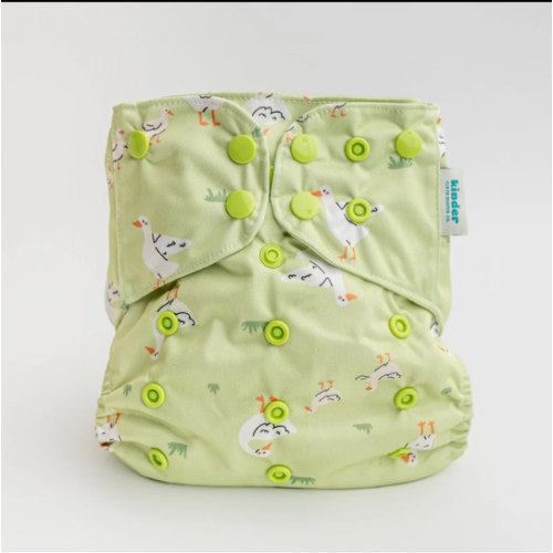 Animals and Insects: Essentials Pocket Cloth Diaper with Athletic Wicking Jersey, Grows with your Baby