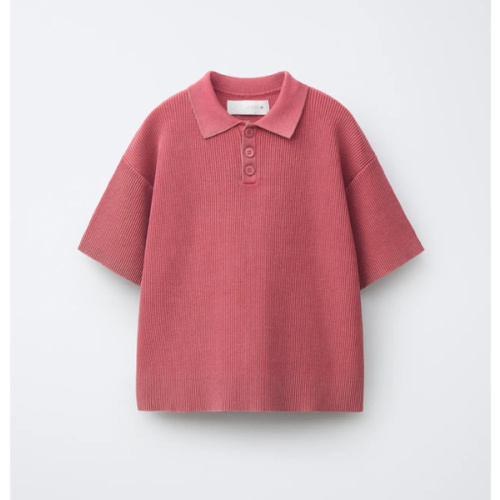 ACID WASH RIBBED POLO SHIRT - Strawberry | ZARA United States