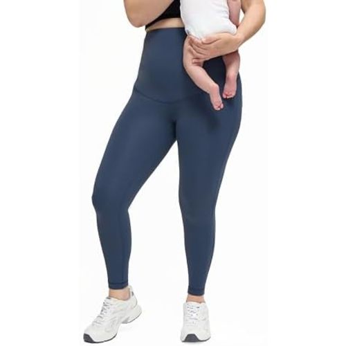 Ingrid and Isabel Basics Postpartum Compression Leggings- Postpartum Leggings for Tummy Control & Support