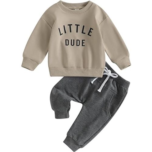 CIYCUIT Toddler Baby Boy Clothes Long Sleeve Sweatshirt Pants Set Fall Winter Outfits