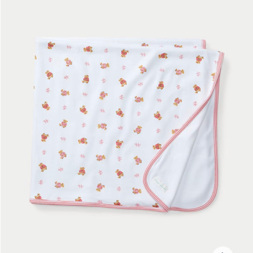 Pink Bear Reversible Blanket | Blankets & Swaddles ACCESSORIES | Ralph Lauren