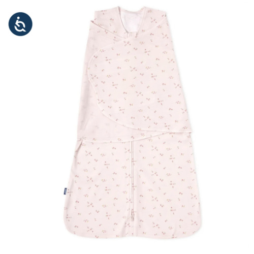 Pink Floral Cotton Swaddle Newborn | HALO