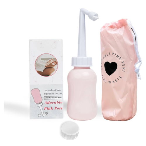 Bottle - Portable Bidet Postpartum Care Water Squeeze Spray for Pain Relief Tears Hemorrhoids After Birth + Period Care Menstrual Cup Buddy 300 ml (10 oz)