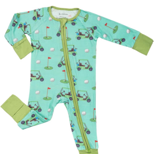 LollyBanks Baby Pajamas, 2-Way Zipper Romper, 95% Viscose Made from Bamboo and 5% Spandex, Baby Sleepers