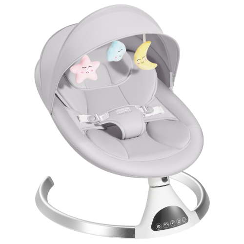 HARPPA Electric Baby Swing for Infants, Motorized Infant Swing, Bluetooth Remote Control, Gray - Walmart.ca