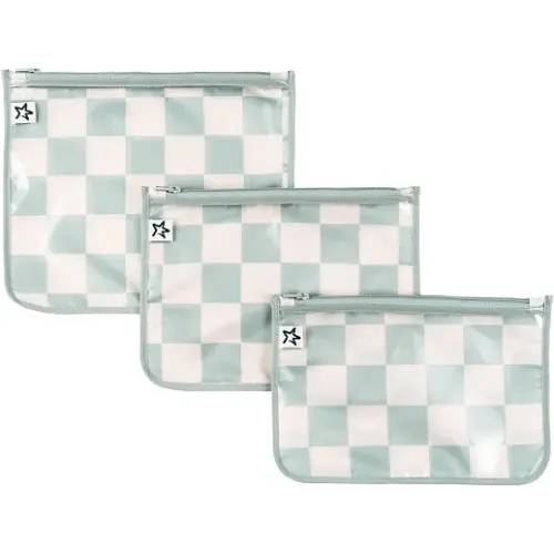 Tiny Twinkle Diaper Bag Organizing Pouches|3 Pack Mess-Proof Clear Front Travel Organizer Bags&TSA Approved Toiletry Bag Set for Baby and Mom Essentials