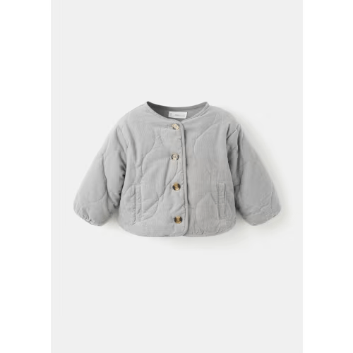 Corduroy quilted coat - Kids | MANGO USA - 6-9M