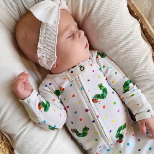 [Preorder] Organic 2-Way Zipper Footie in Caterpillar – L'ovedbaby