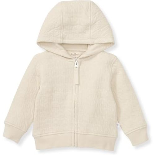Burt's Bees Baby Unisex Jacket, Lightweight Zip-up Sweatshirt Hooded Coat or Vest, Organic Cotton