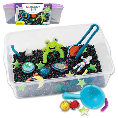 Creativity for Kids Sensory Bin: Outer Space Toys - Preschool and Toddler Sensory Toys, Kids Gifts for Boys and Girls Ages 3-5+