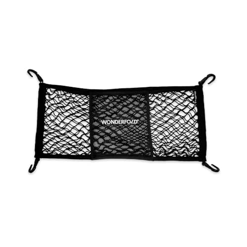 WONDERFOLD Heavy Duty Stroller Wagon Cargo Net for Extra Storage Space with Super Strechable Netting & Large Storage Capacity (Fits W2 & W4 Wagons Only), Black