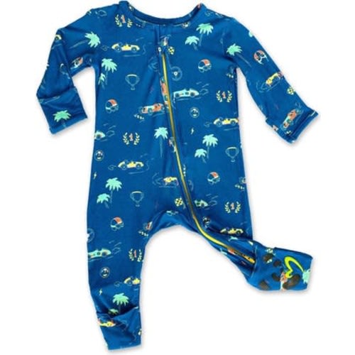 Baby Monaco Blue Convertible Footie, 6-9M