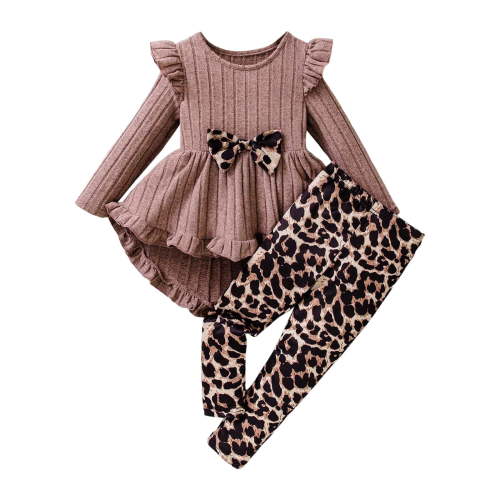 NIEWTR Toddler Baby Girl Outfit Fall Winter Girl Clothes Long Sleeve Cute Fall Winter Outfits Sweatshirts Pants Outfits Toddler Girl Outfit For 1t 2t 3t 4t 5t 6t,4 Years