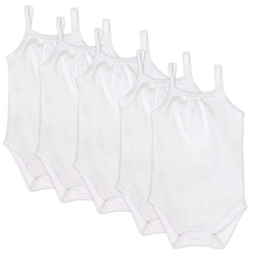 5-Pack Organic Cotton Cami Bodysuits | Honest Baby Clothing