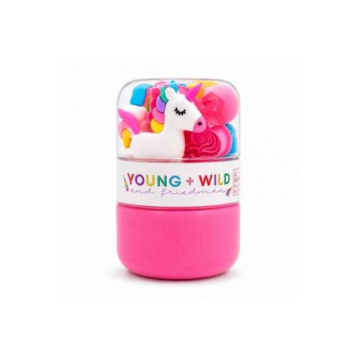 Young + Wild and Friedman Unicorn Sensory Sand Grab and Go Jar