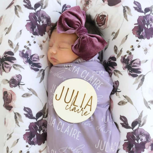 Personalized Baby Name Swaddle Blanket