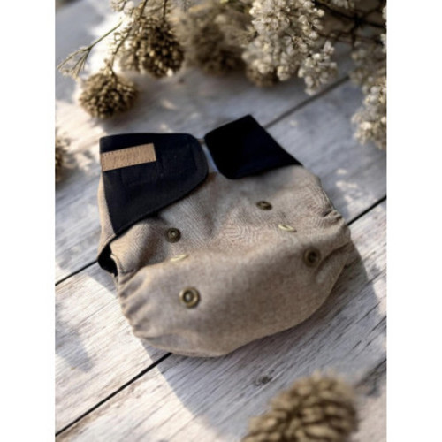 "Siamese Black" Merino Wool Cover OS