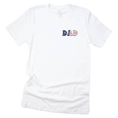 Star-Spangled Summer Dad Graphic Tee | White