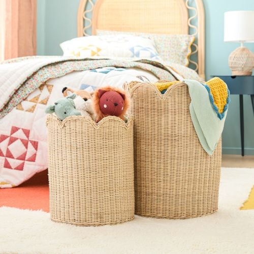 Misha & Puff Rattan Baskets (Set of 2)