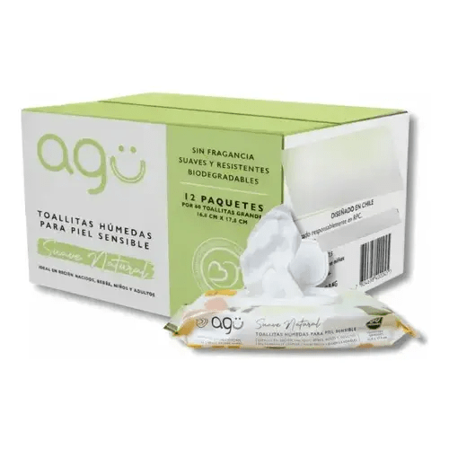 Toallitas Húmedas Bebé Sensitive 99,9% Agua 12x60 Agü