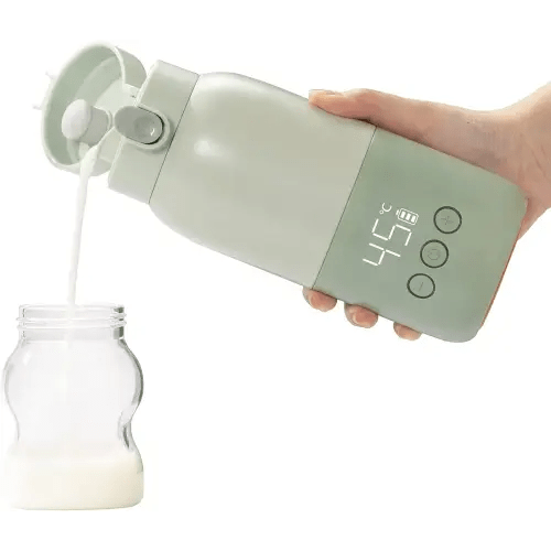 BOLOLO Portable Milk Warmer with Super Fast Charging and Cordless, Instant breastmilk, Formula or Water Warmer with 10 Ounces Big Capacity, Baby Flask for Vehicle,car,Airplane Journey