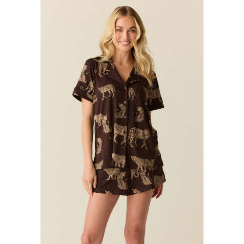 Maren Cloud Jersey PJ Set in Savanna