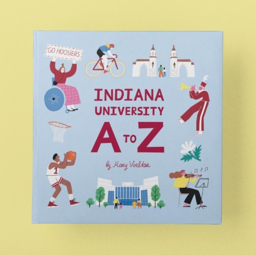 Indiana University A to Z Picture Book, Kids Gift, IU Hoosiers Children’s Alphabet Book, Baby Shower, Indiana Student Gift, Indiana Alumni