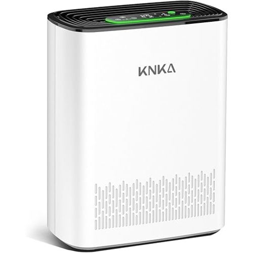 KNKA Air Purifier for Home Bedroom, True HEPA Air Cleaner with Washable Pre-Filter, AQI Display, Turbo Mode for Pets, Allergies, Dust, Pollen