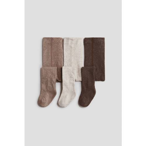 3-PACK RIBBED TIGHTS