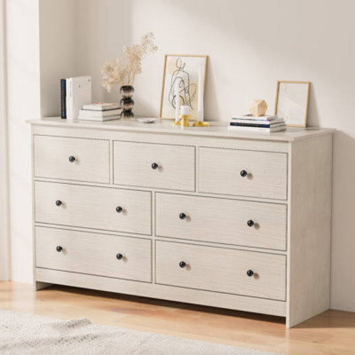 Ebern Designs Aaditri 50.4" W 8 - Drawer Double Dresser | Wayfair