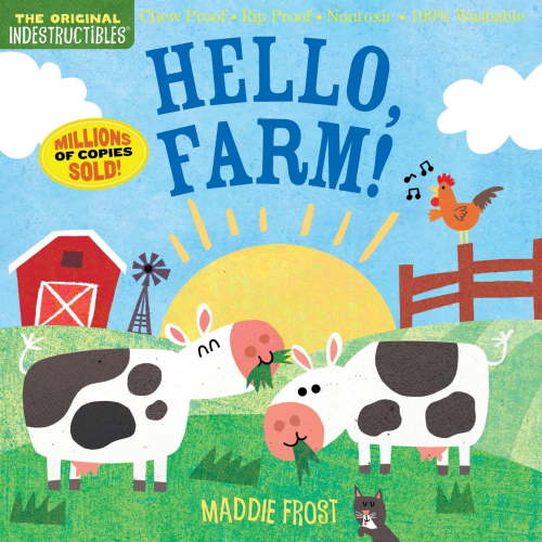 Kaaren Pixton Indestructibles Book, Hello Farm, Safe for Babies