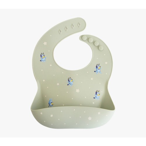 Bluey x Mushie Silicone Baby Bib
