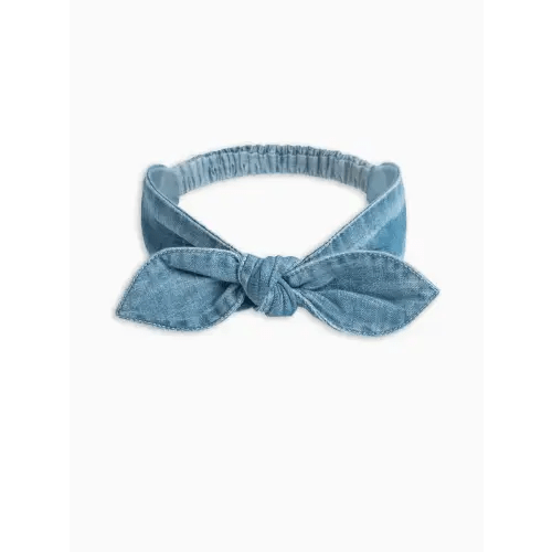 Chambray Bow Headband