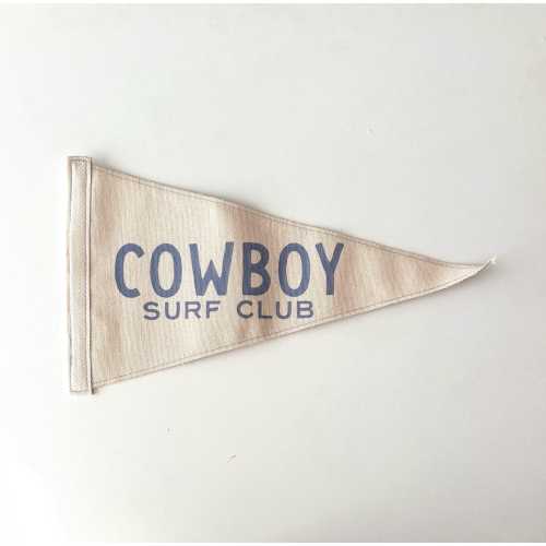 Cowboy Surf Club Canvas Pennant