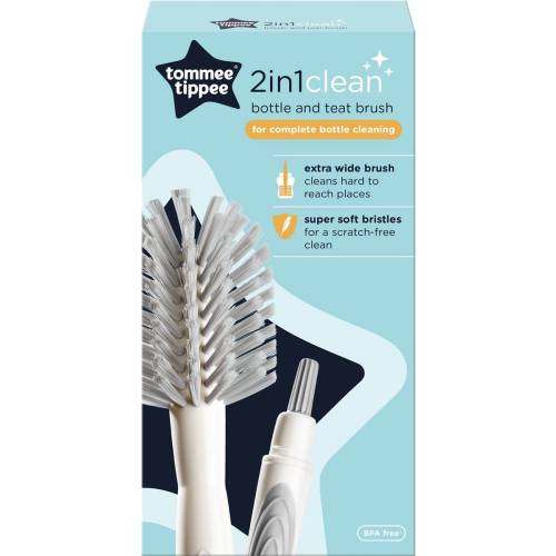 Tommee Tippee 2 In 1 Bottle & Teat Brush  each