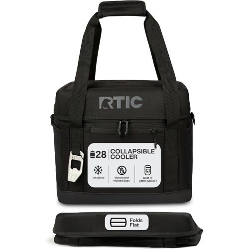 RTIC Everyday Cooler, Soft Sided Portable Insulated Cooling for Lunch, Beach, Drink, Beverage, Travel, Camping, Picnic, for Men and Women