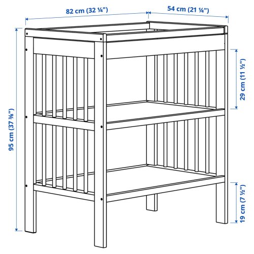 GULLIVER Changing table - white