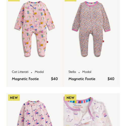 Magnetic Me: Baby Footies - Magnetic Closures