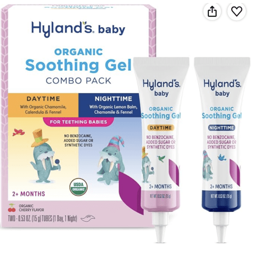 Hyland's Baby Soothing Gel for Teething Babies, Organic, Day/Night 2-Pack