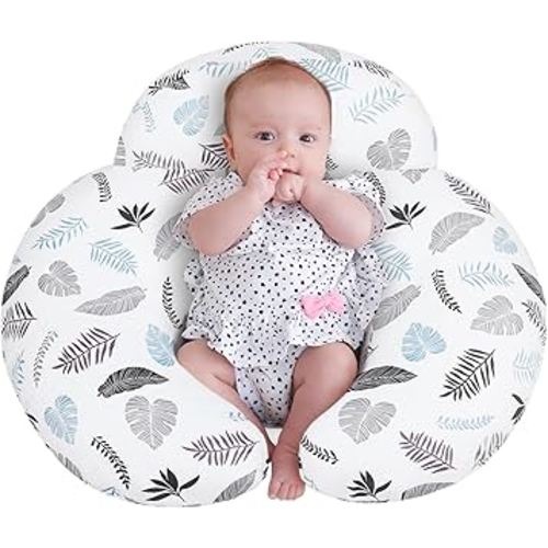Breastfeeding Pillows for More Support for Mom and Baby, with Removable Cotton Cover, Machine Washable, Pallet of Product(Milky White)
