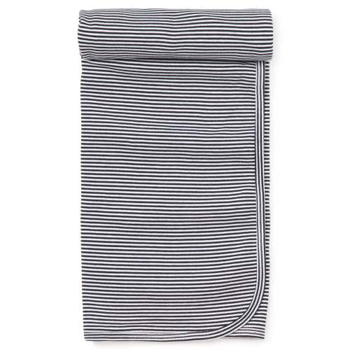 Navy Kissy Essentials Stripe Blanket